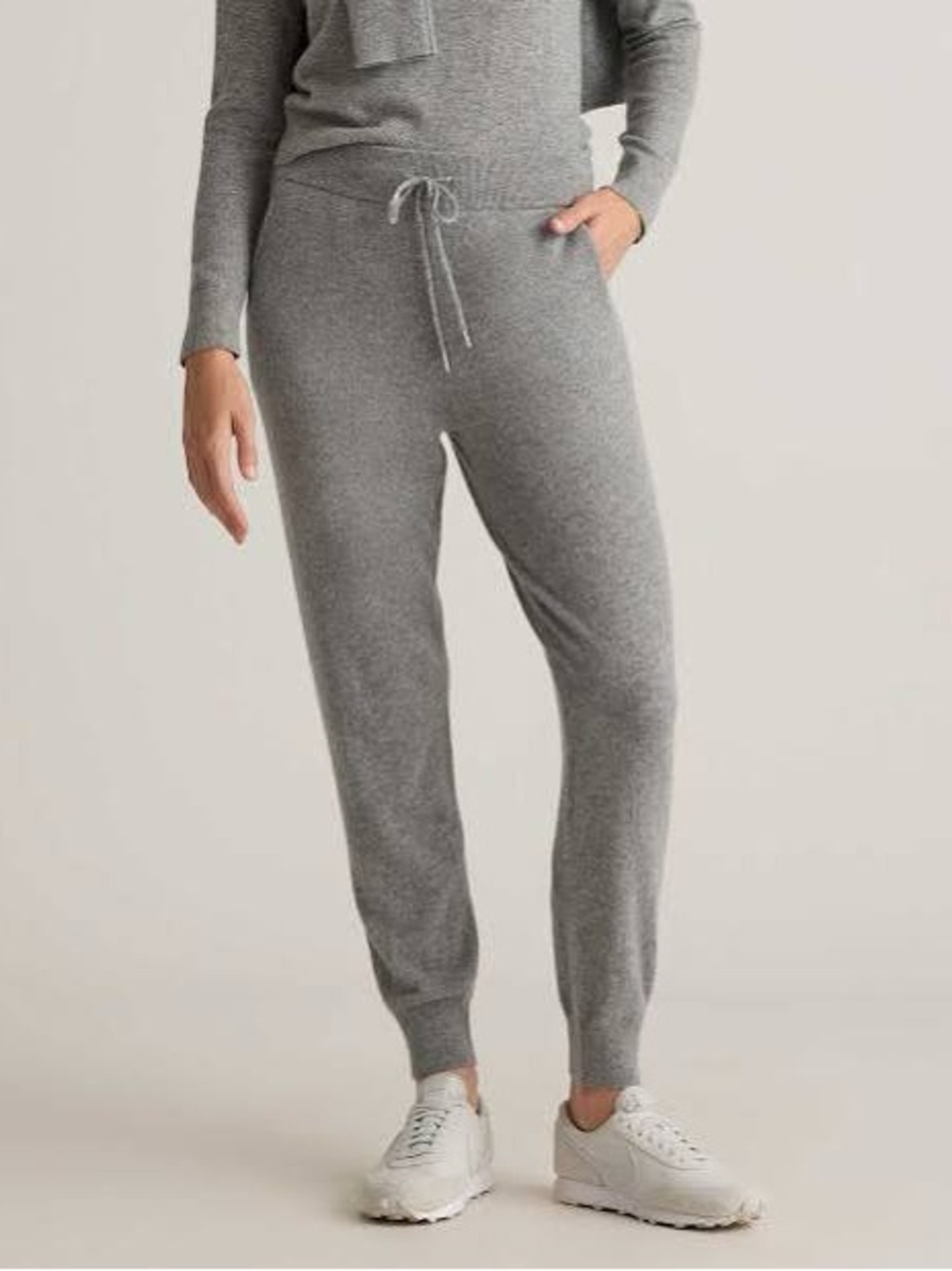 QUINCE Mongolian Cashmere Sweatpants Heather Grey Sz XS